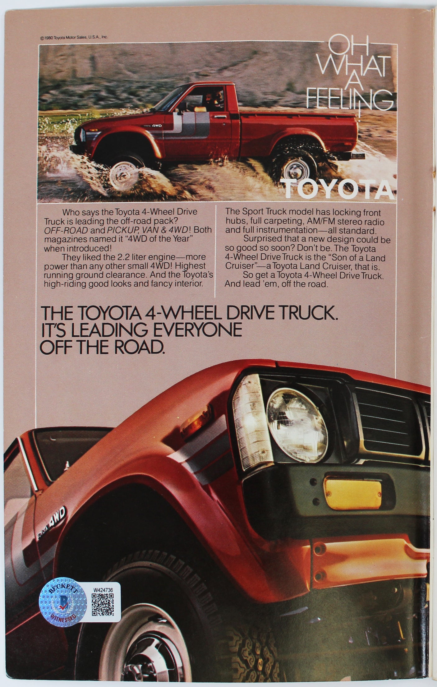 Lakers Magic Johnson "1980 NBA Champs" Signed 1980-81 NBA WC Media Guide BAS Wit