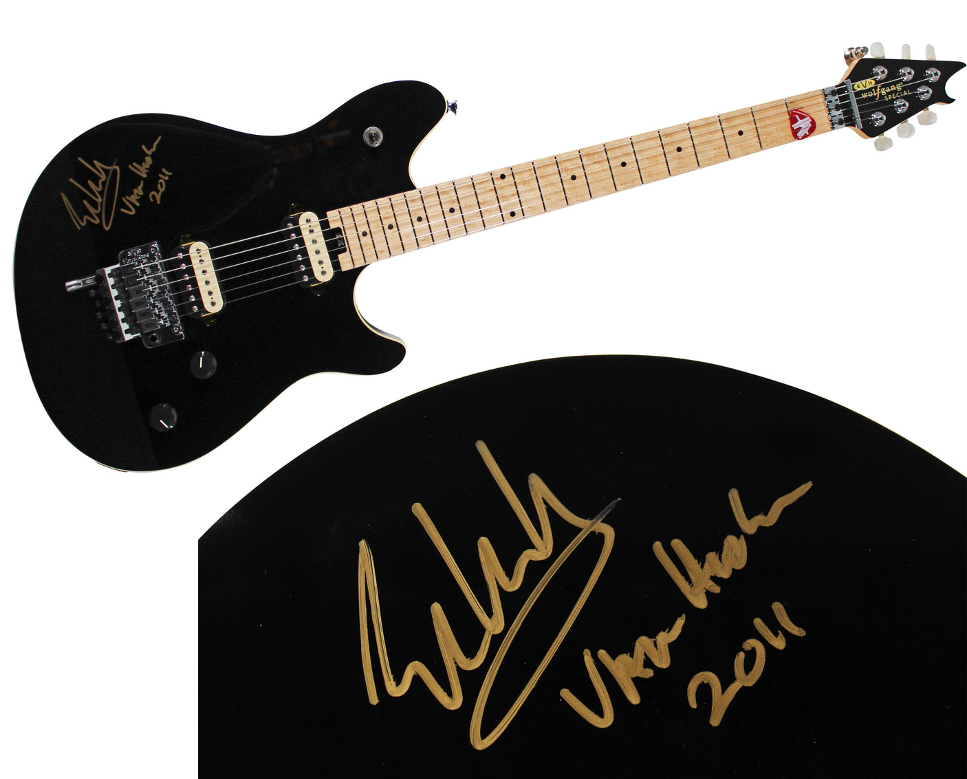 Eddie Van Halen Signed Black EVH Wolfgang Special Electric Guitar JSA #YY09958