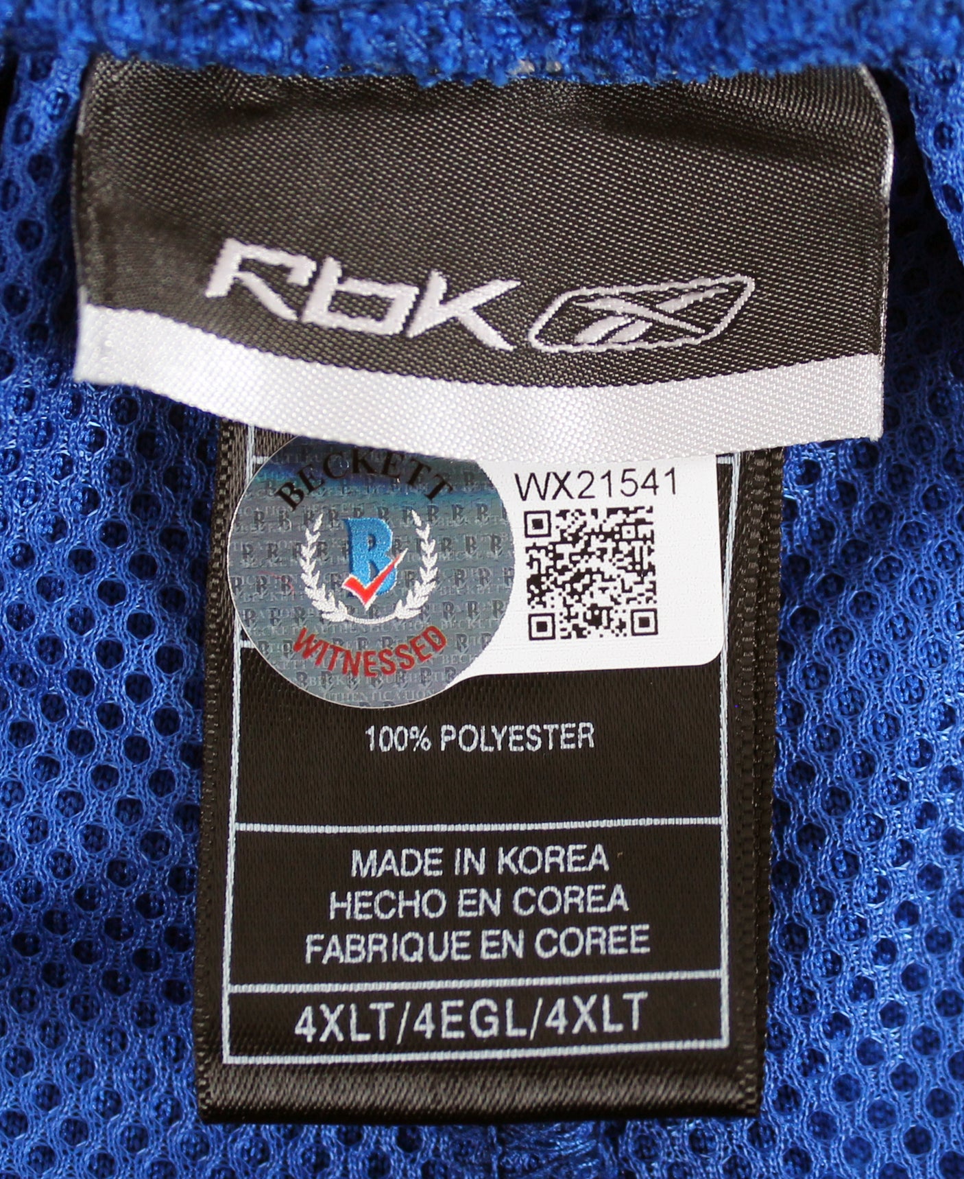 Heat Shaquille O'Neal "2006 ASG Game Used" Signed Blue Reebok Warmup Pants BAS W