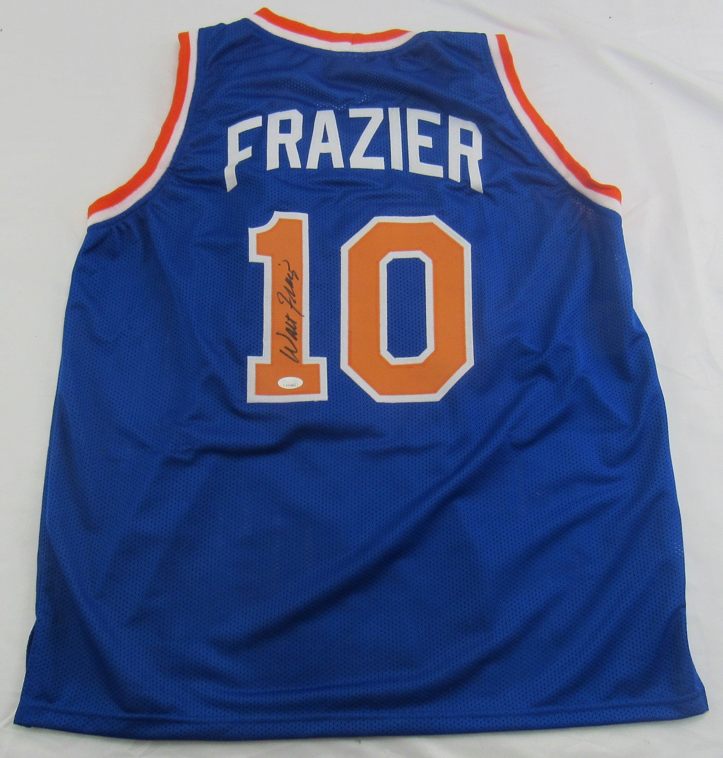 Walt Frazier Signed Auto Autograph Replica Knicks Jersey JSA Witness COA
