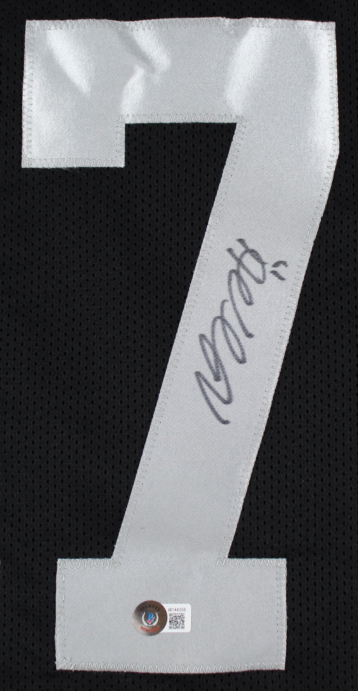 Davante Adams Authentic Signed Black Pro Style Jersey Autographed BAS Witnessed