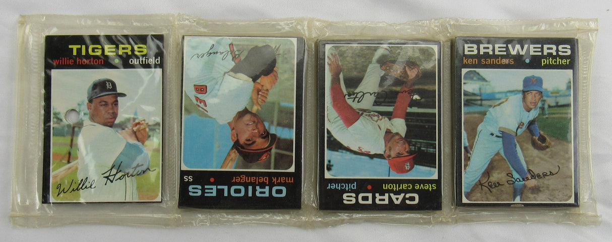 1971 Topps Baseball Card Rack Pack - Steve Carlton on Top - Read Notes