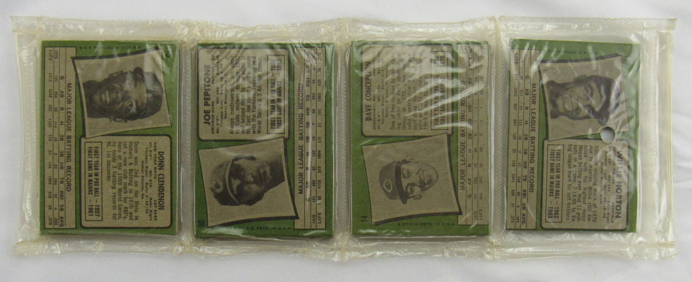 1971 Topps Baseball Card Rack Pack - Steve Carlton on Top - Read Notes