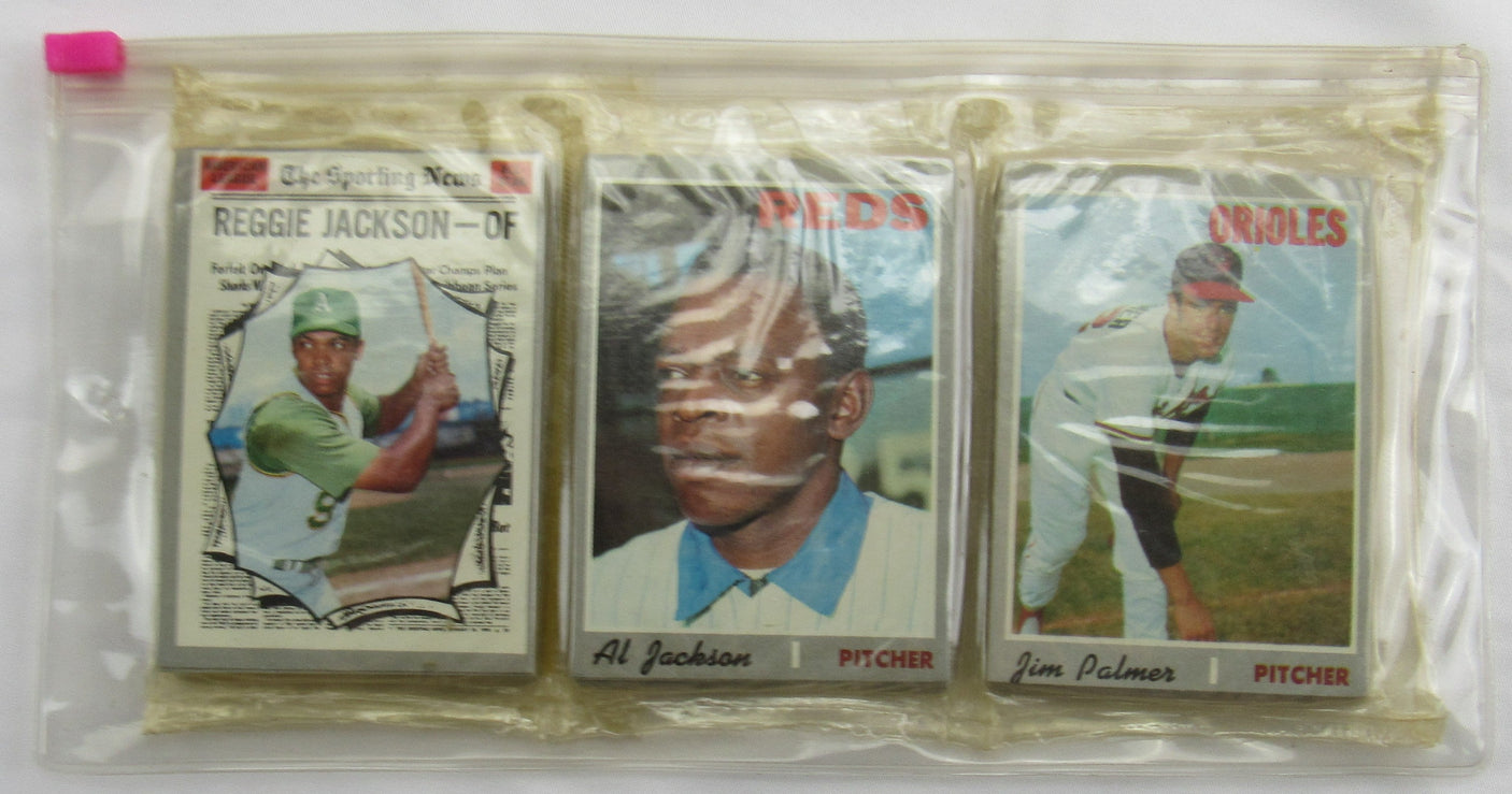 1970 Topps Baseball Card Rack Pack - Reggie Jackson AS / Jim Palmer - Read Notes