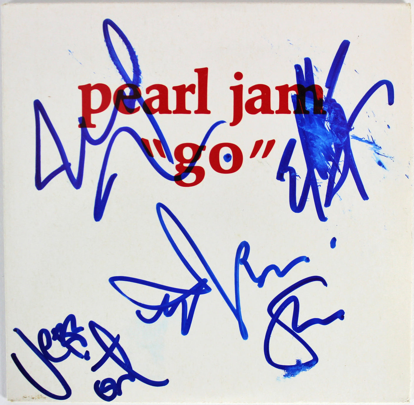Pearl Jam (5) Vedder, McCready, Gossard +2 Signed Promo Cd Cover BAS #A85998