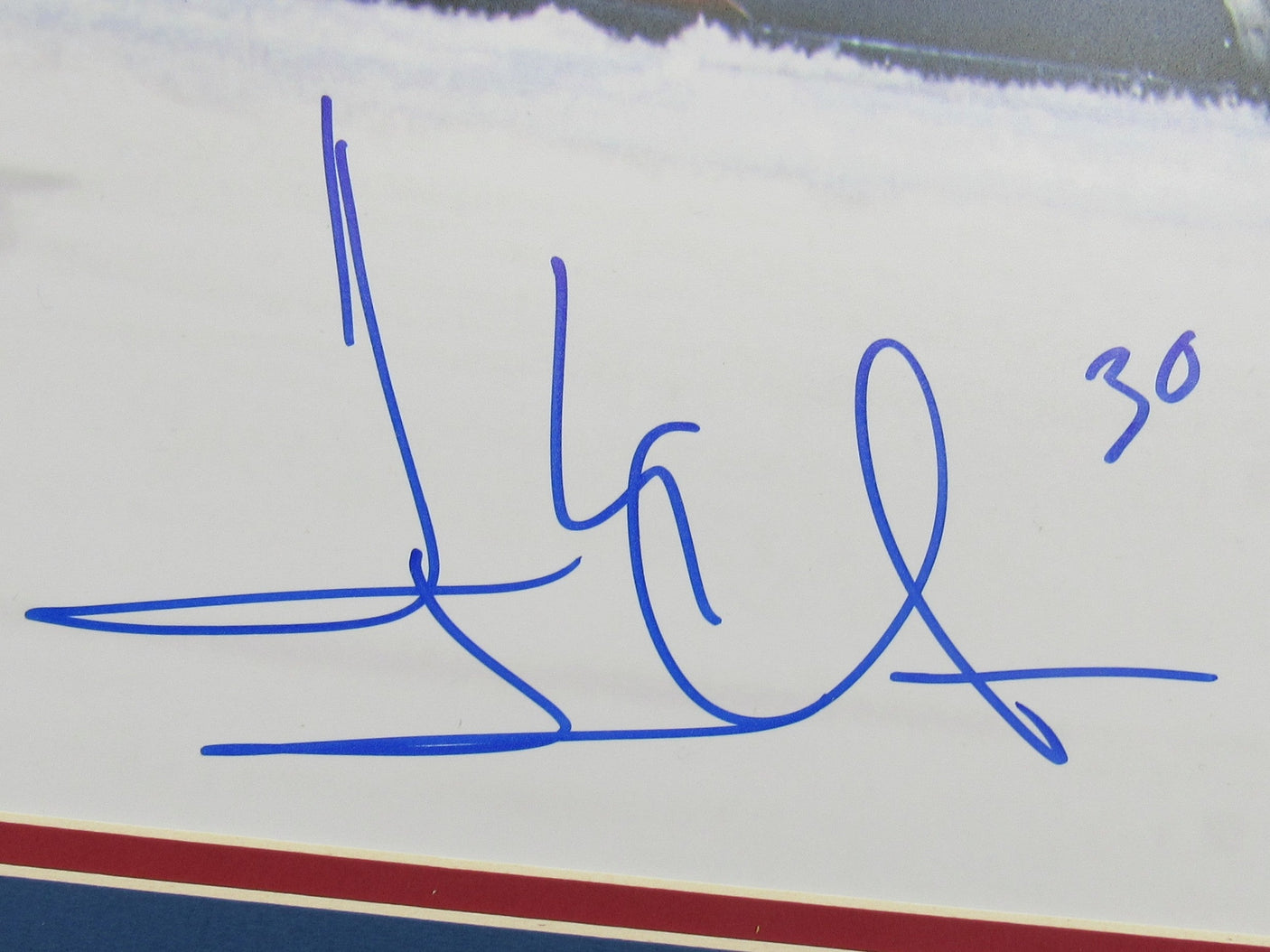 Henrik Lundqvist Signed 16x20 Photo w/ Cardboard Backing Fanatics COA