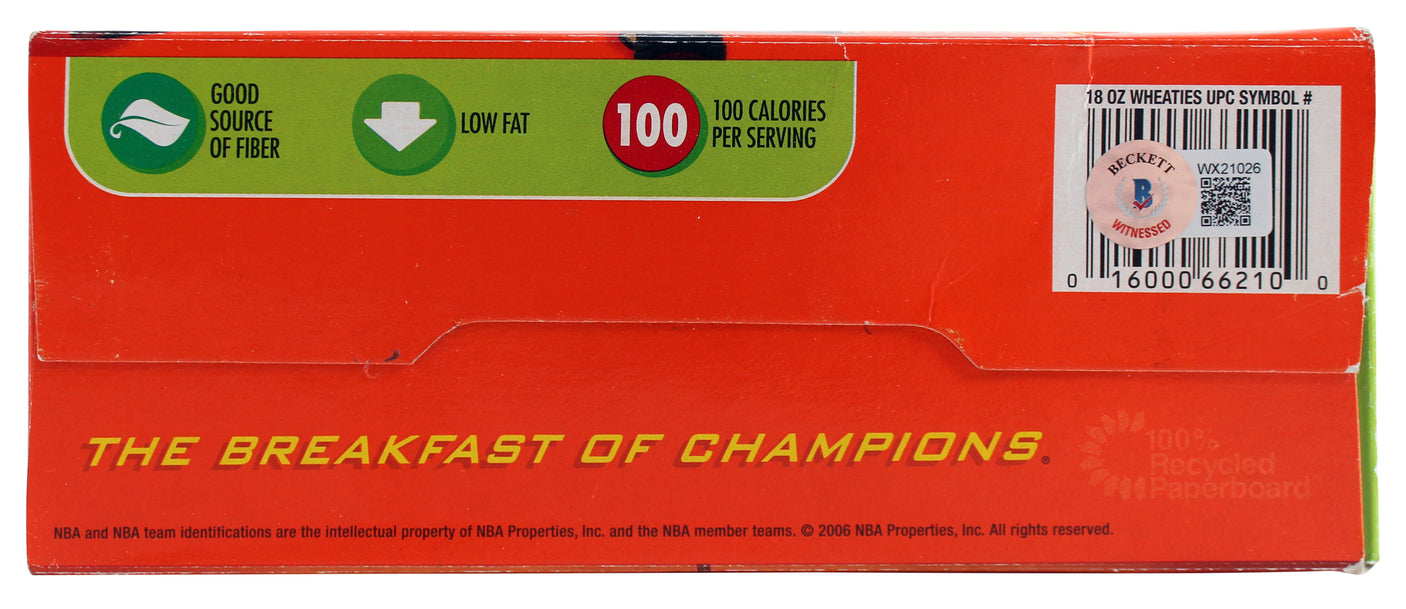 Heat Shaquille O'Neal Authentic Signed Wheaties Box BAS Witnessed