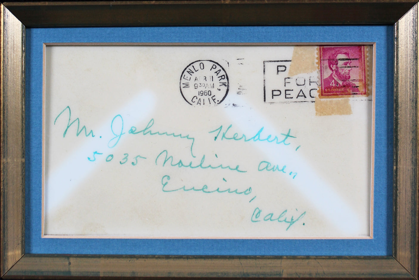 Tigers Ty Cobb Authentic Signed & Framed 3 Page 1960 Letter JSA #YY73275