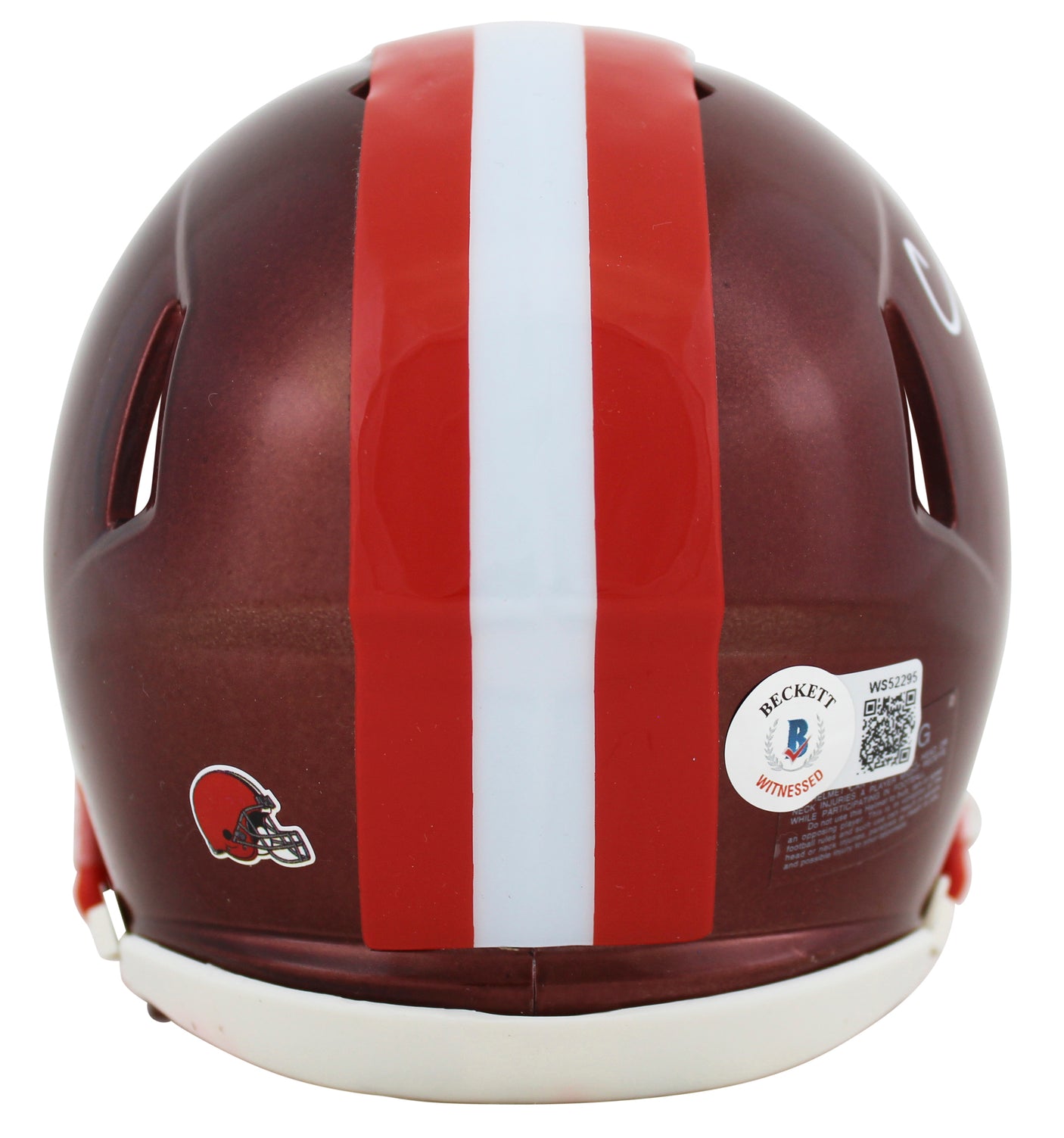 Browns Nick Chubb Authentic Signed Flash Speed Mini Helmet BAS Witnessed