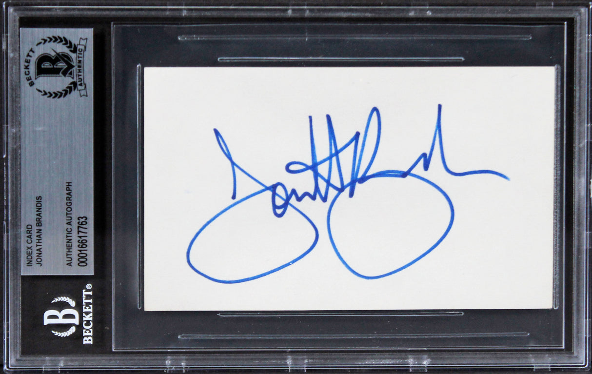 Jonathan Brandis The Neverending Story II Signed 3x5 Index Card BAS Slabbed 2