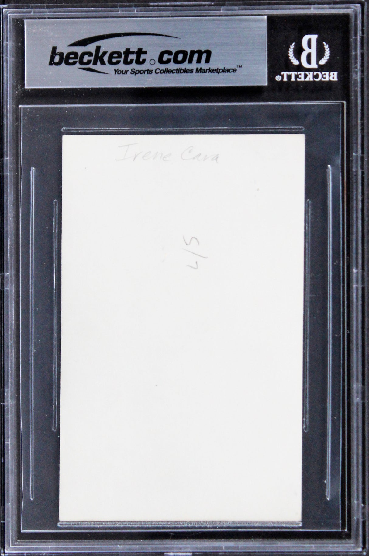 Irene Cara Fame "Best Wishes" Signed 3x5 Index Card Autographed BAS Slabbed 2