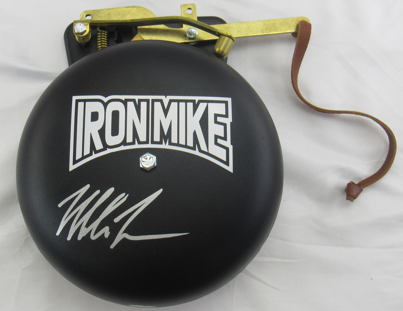 Mike Tyson Signed Auto Autograph Black Iron Mike Ring Bell JSA COA