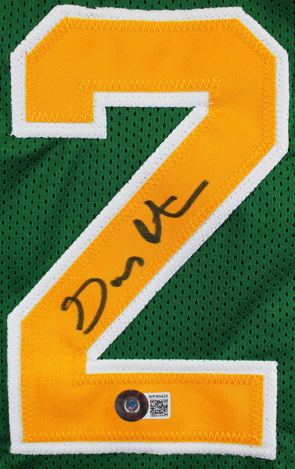 Gary Payton Authentic Signed Green Pro Style Jersey Autographed BAS