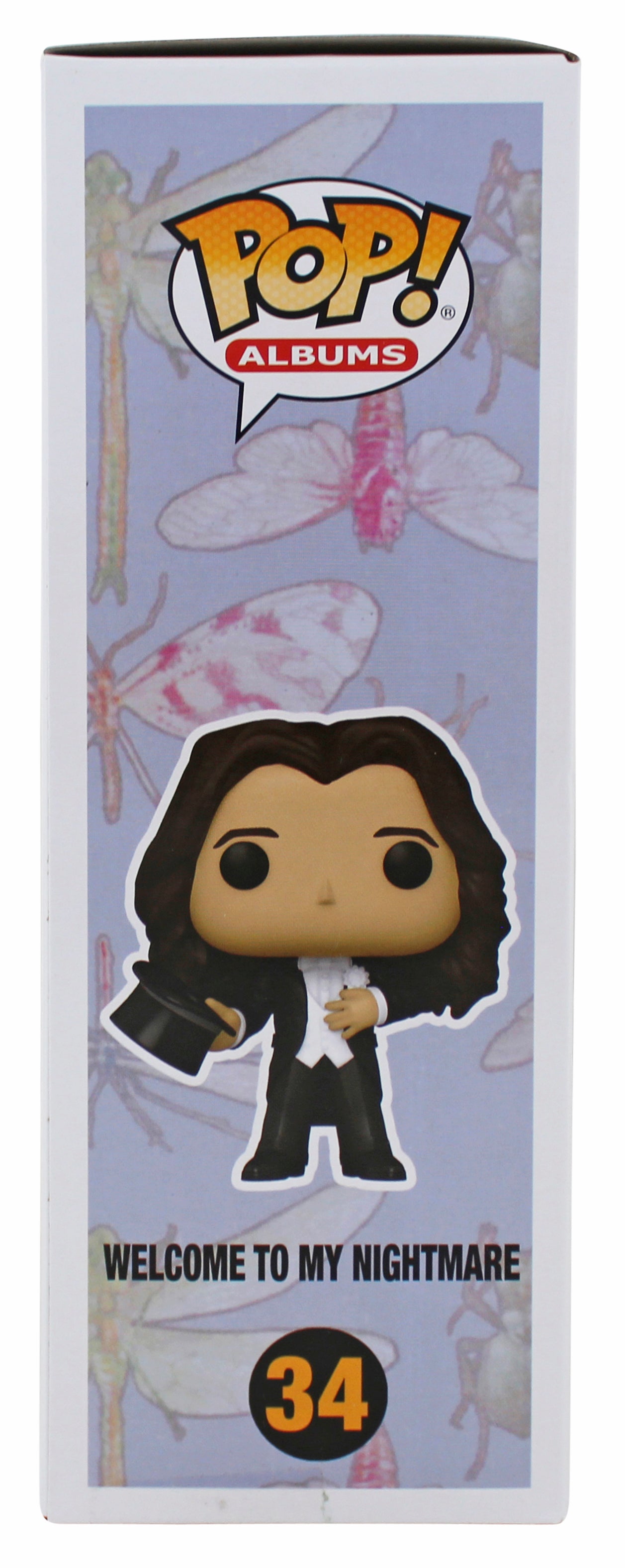 Alice Cooper "WTMN" Signed Funko Pop Vinyl Figure #34 w/ Yellow Sig BAS Witness