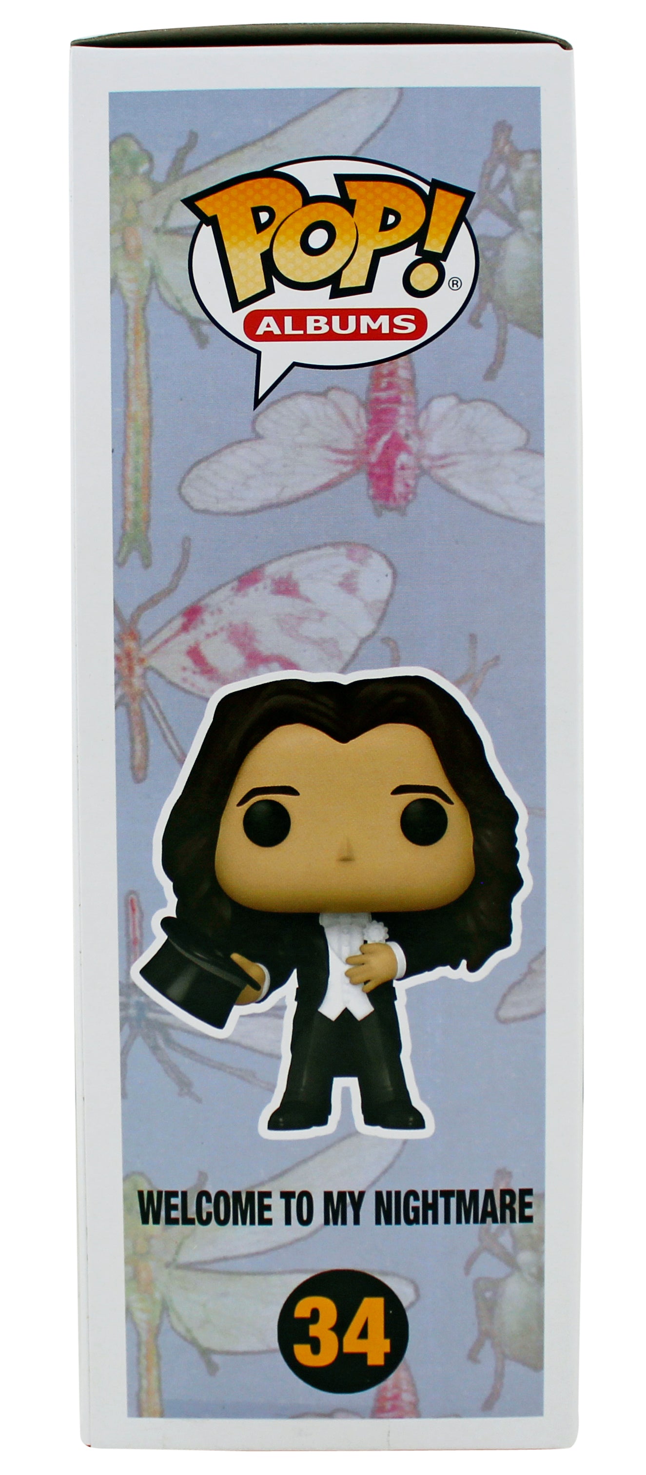 Alice Cooper Signed Funko Pop Vinyl Figure #34 w/ Yellow Sig BAS Witnessed