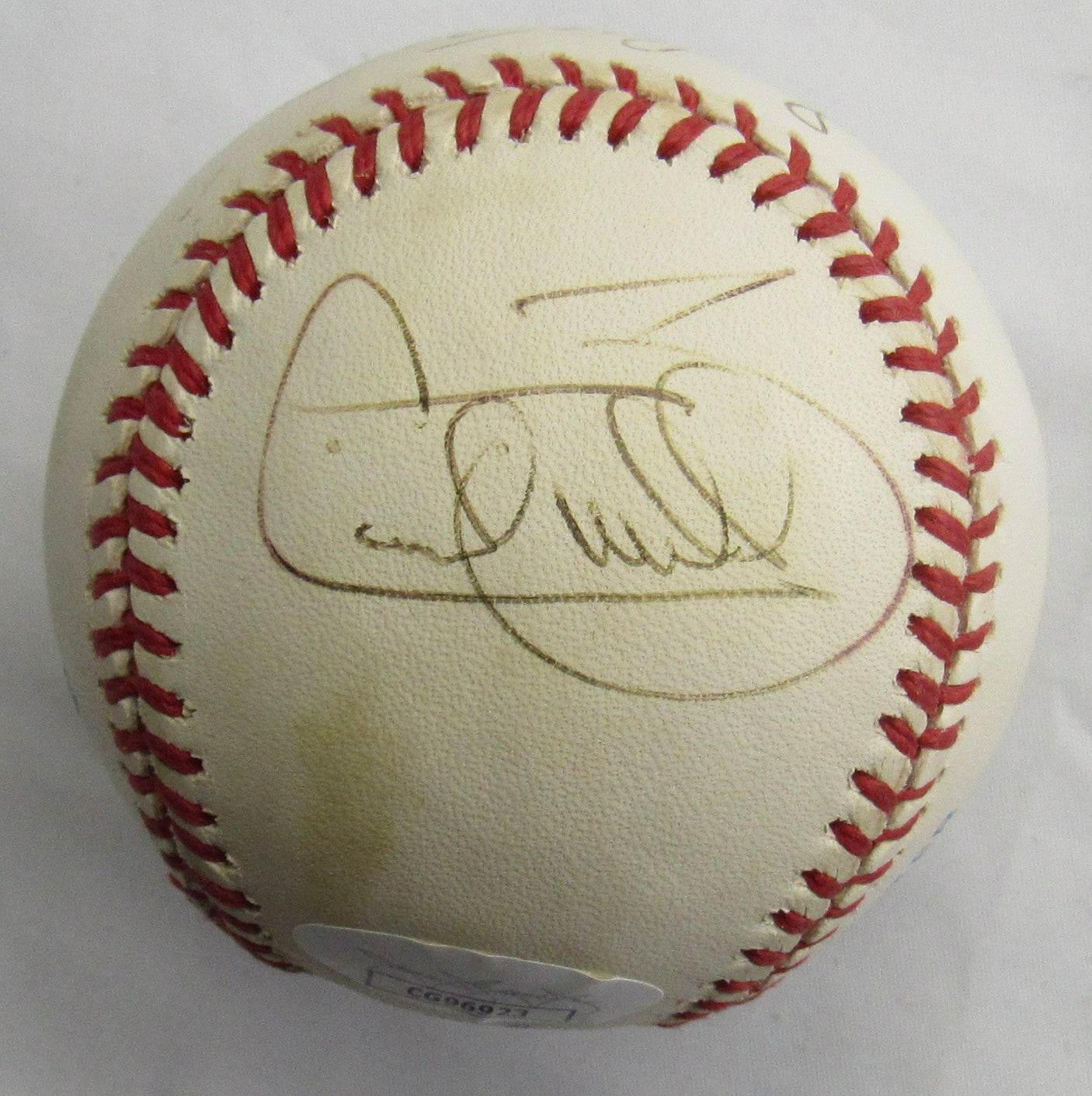 Sparky Anderson Cecil Fielder Signed Auto Baseball JSA CG96923
