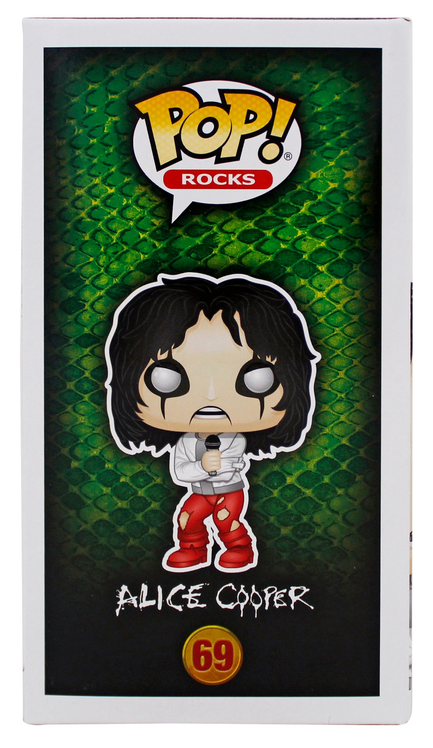 Alice Cooper "Schools Out" Signed Funko Pop Vinyl Figure #69 w/ White Sig BAS W