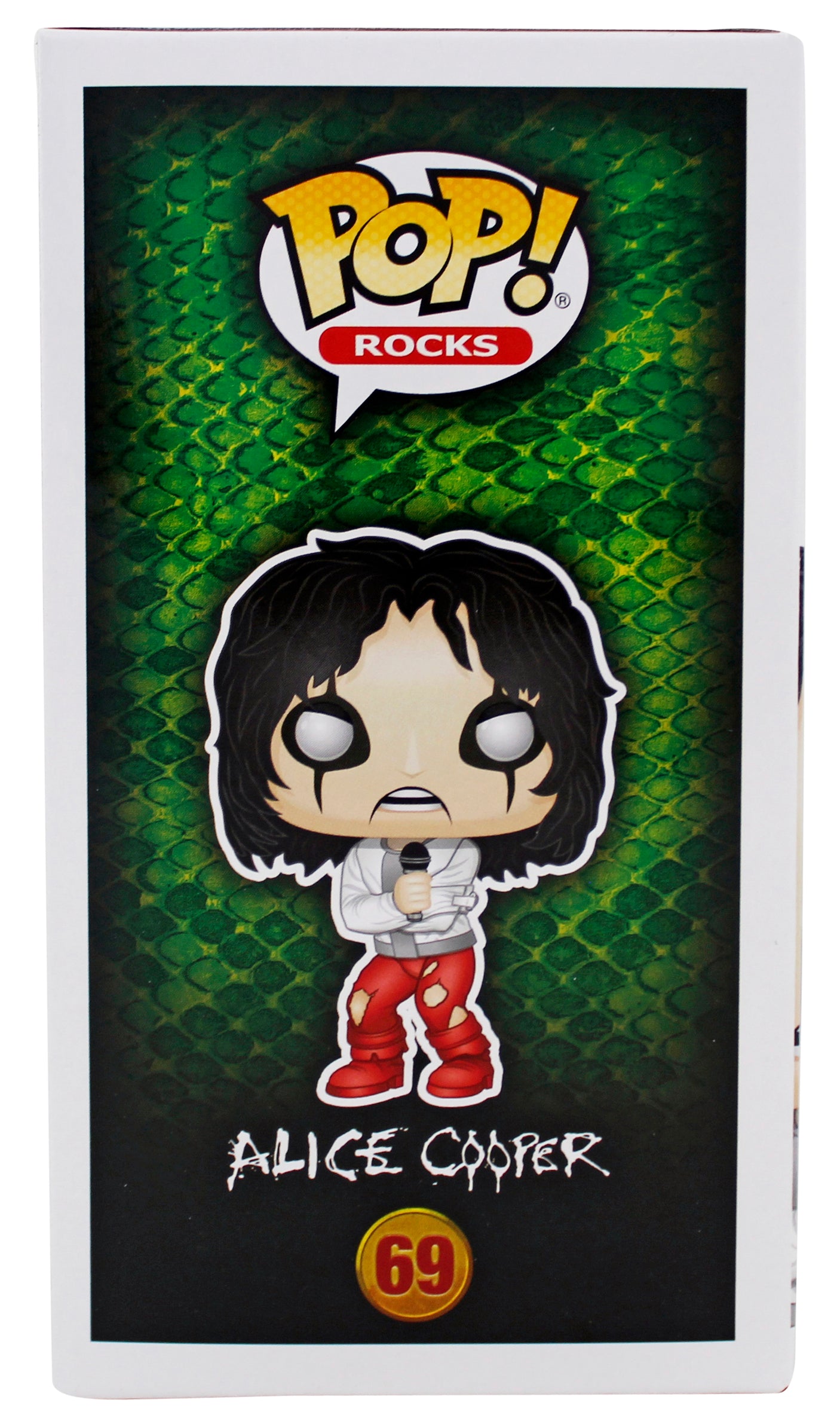 Alice Cooper "Schools Out" Signed Funko Pop Vinyl Figure #69 w/ Red Sig BAS Wit