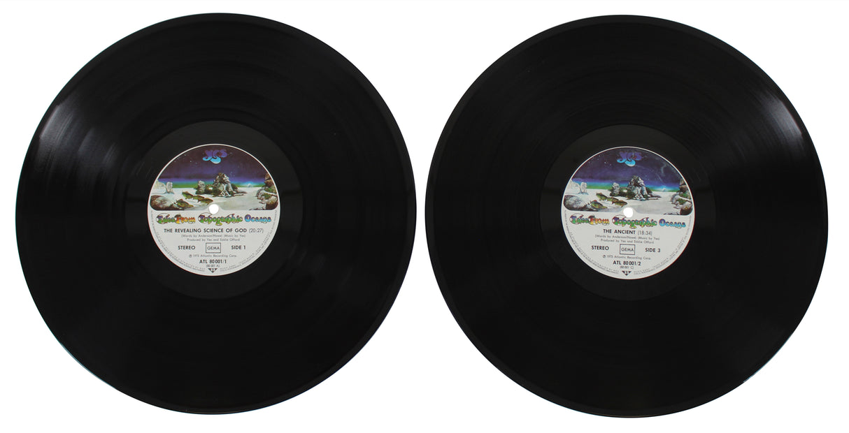 Yes (4) Anderson Squire Wakeman & Howe Signed Album Cover W/ Vinyl BAS #AC26842