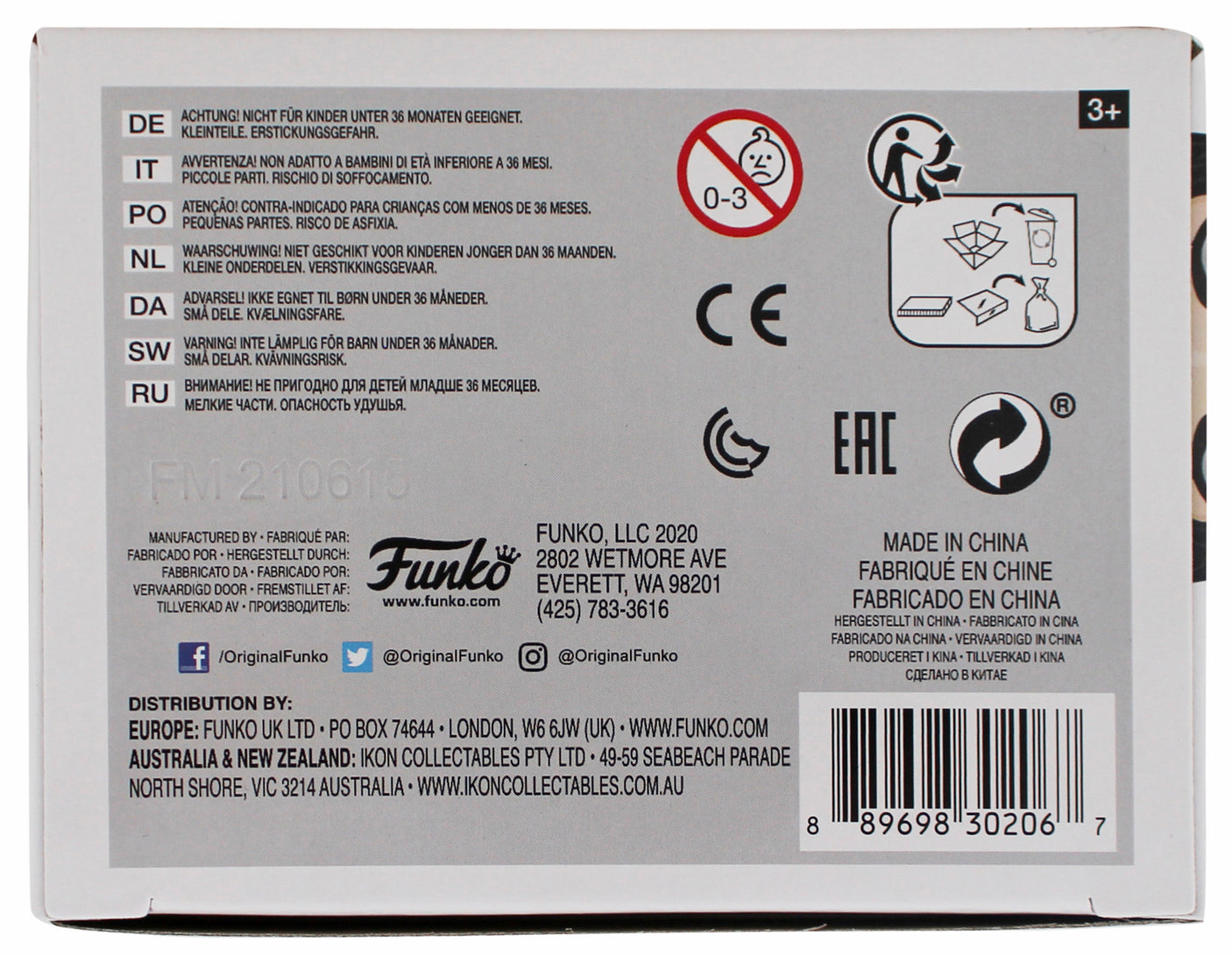 Alice Cooper Authentic Signed Funko Pop Vinyl Figure #68 w/ Red Sig BAS Witness