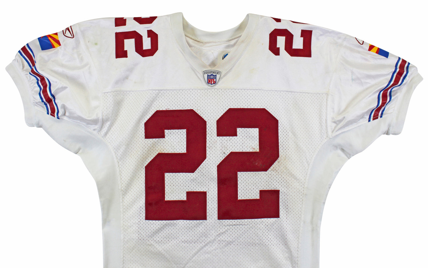 Cardinals Emmitt Smith Signed Game Worn 9/14/03 White Reebok Jersey Prova & BAS