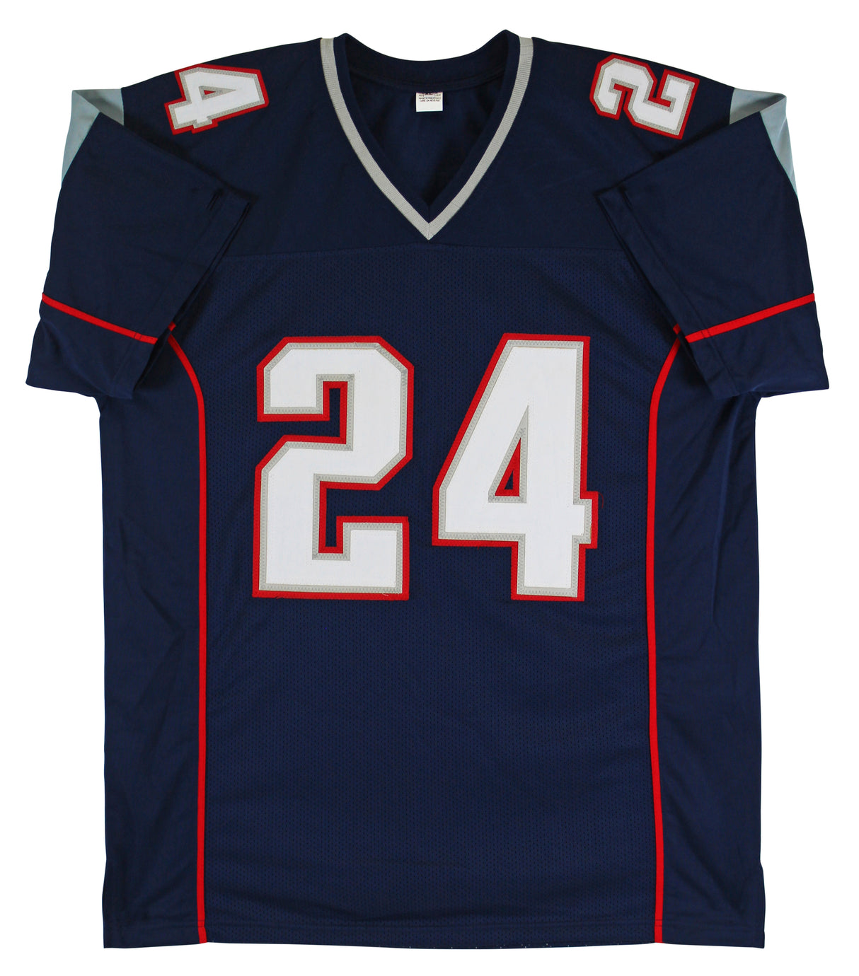 Ty Law Authentic Signed Navy Blue Pro Style Jersey Autographed BAS Witnessed