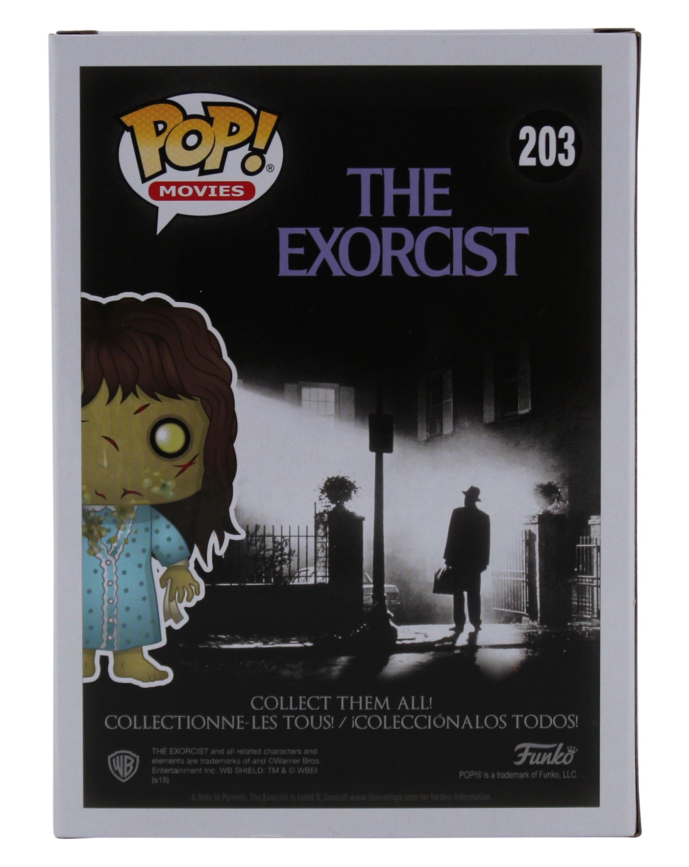 Linda Blair The Exorcist "Regan" Signed Funko Pop Vinyl Figure w/ Green Sig BAS