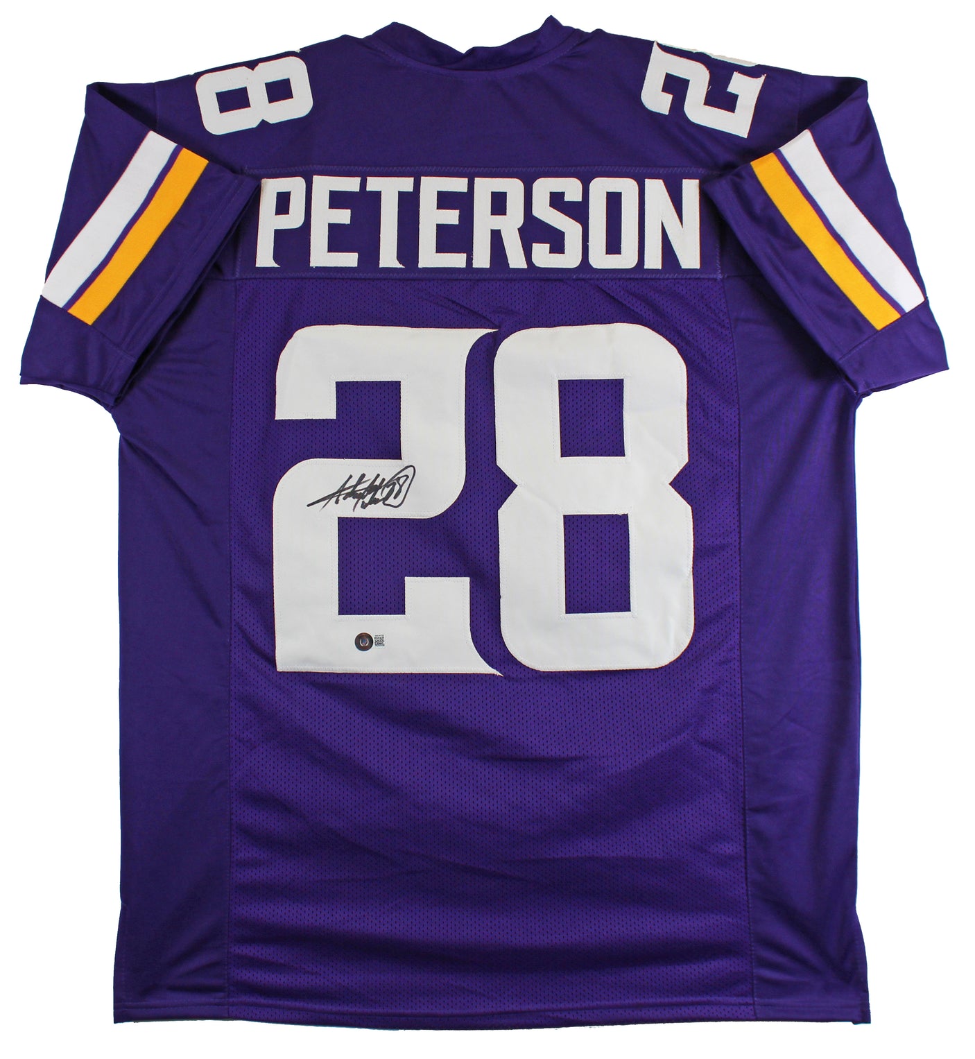 Adrian Peterson Authentic Signed Purple Pro Style Jersey BAS Witnessed