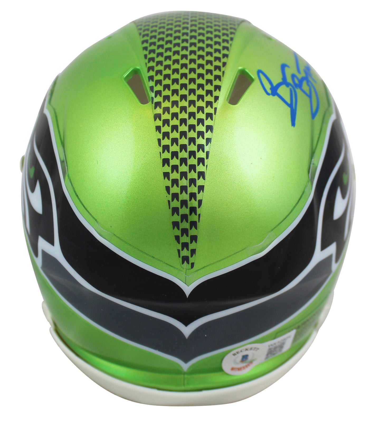 Seahawks Brian Bosworth Authentic Signed Flash Speed Mini Helmet BAS Witnessed