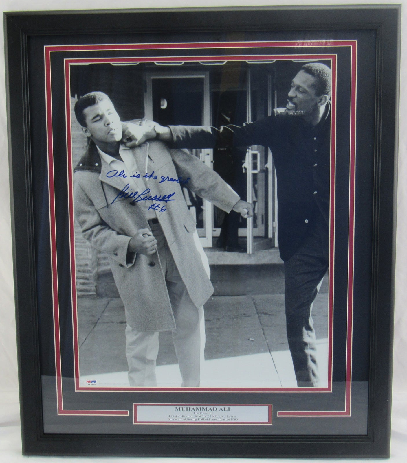 Bill Russell Signed Framed Auto Autograph 16x20 Photo w/ Insc JSA LOA