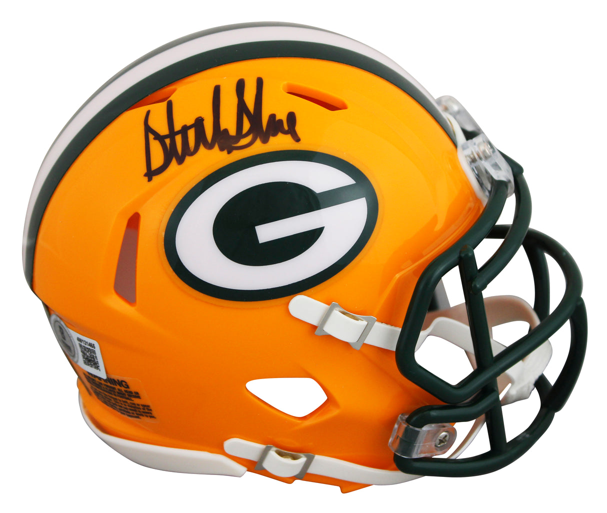 Packers Sterling Sharpe Authentic Signed Speed Mini Helmet W/ Case BAS Witnessed