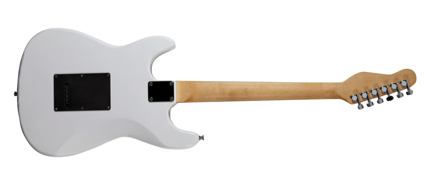 Alice Cooper Signed White Electric Guitar w/ Self Portrait Sketch BAS Witnessed