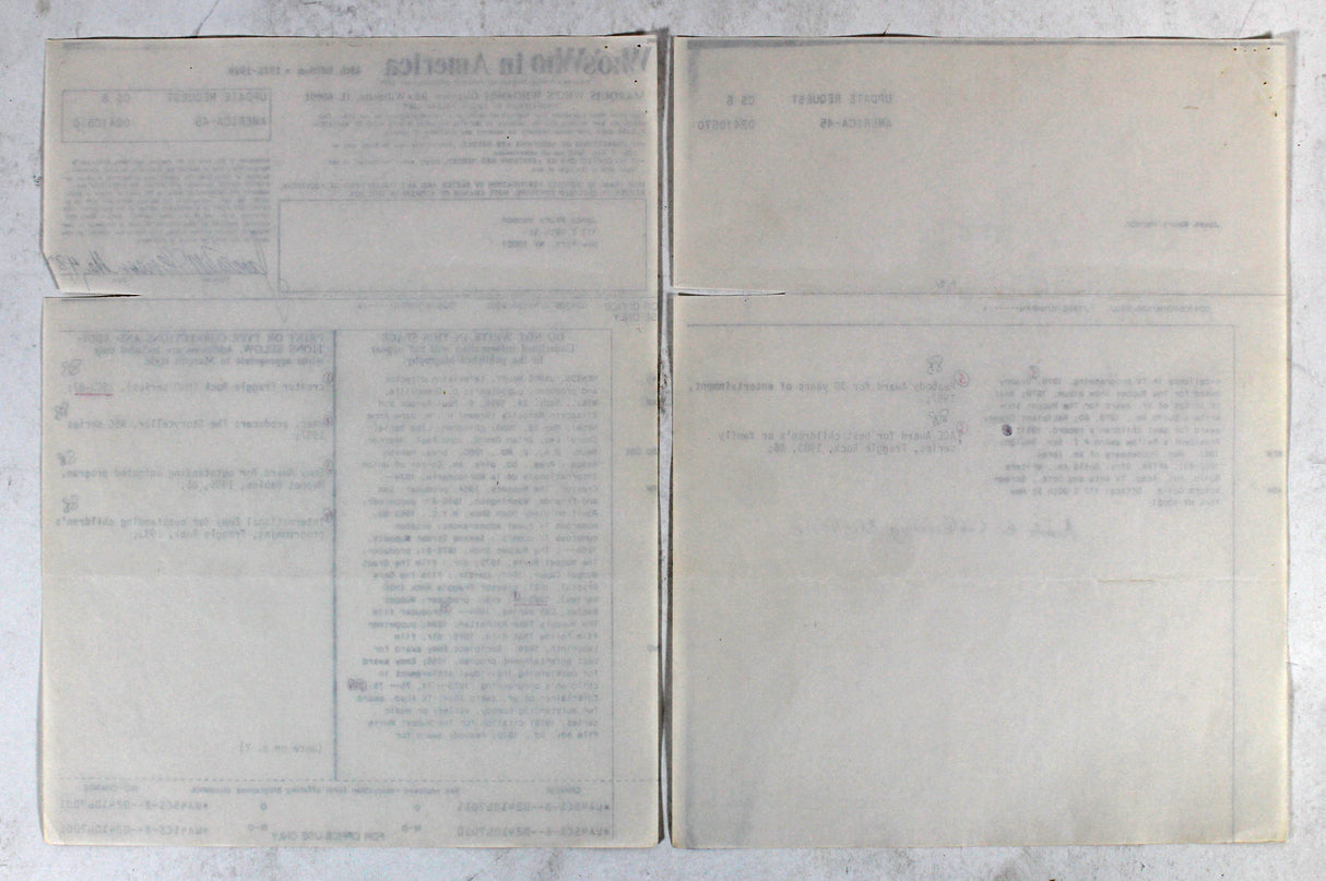 Jim Henson The Muppets Signed 8.5x11 Reference Sheet Document BAS #AB31378