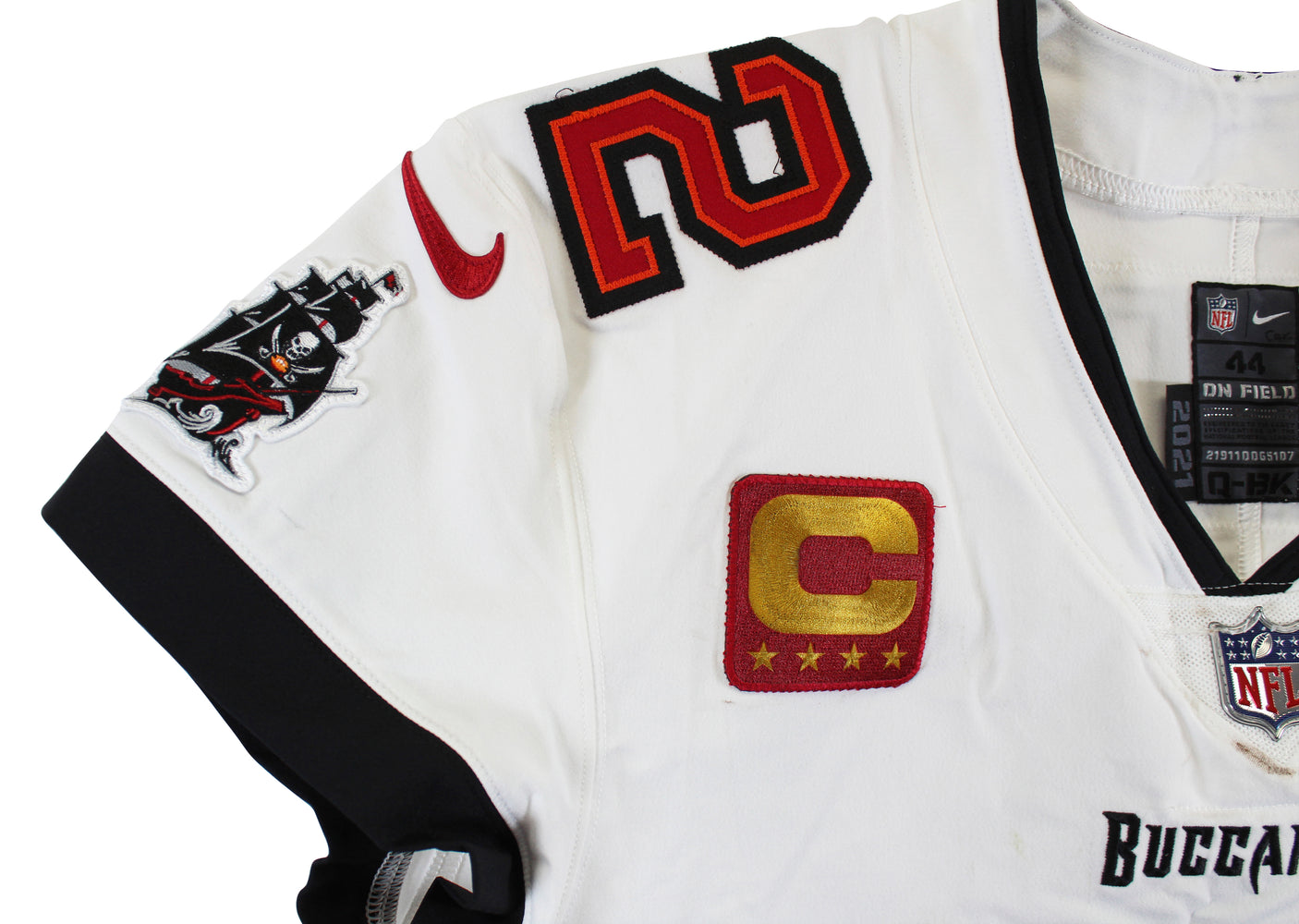 Buccaneers Tom Brady Signed 2022 White Nike Game Worn Jersey BAS & Photo Matched