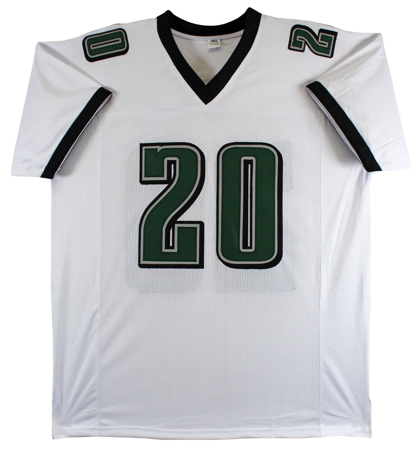 Brian Dawkins Authentic Signed White Pro Style Jersey Autographed BAS Witnessed