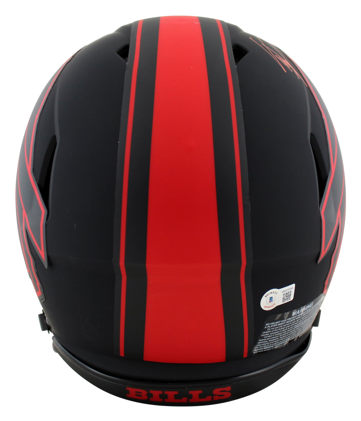 Bills Stefon DIggs Signed Eclipse Full Size Speed Proline Helmet BAS Witnessed