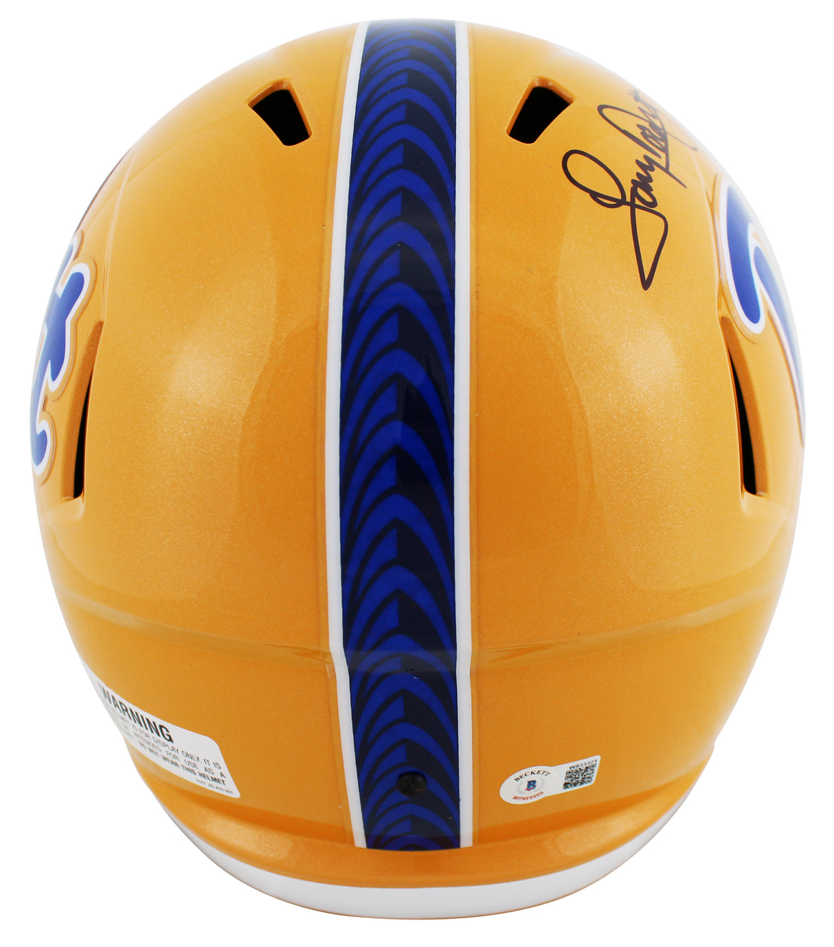 Pittsburgh Tony Dorsett 76 Heisman Signed Yellow Full Size Speed Rep Helmet BAS