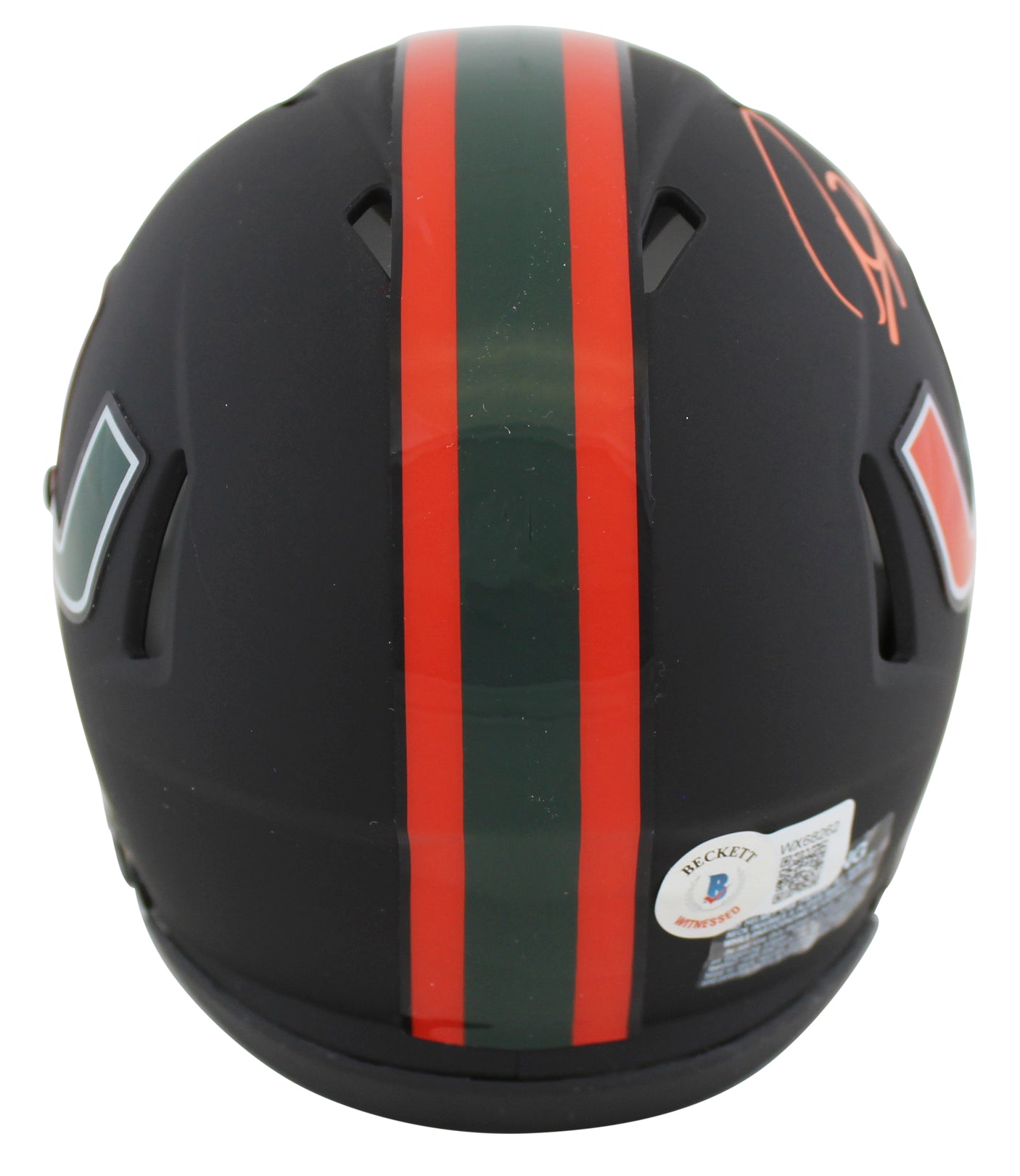 Miami Ray Lewis Authentic Signed 2017 Speed Mini Helmet BAS Witnessed