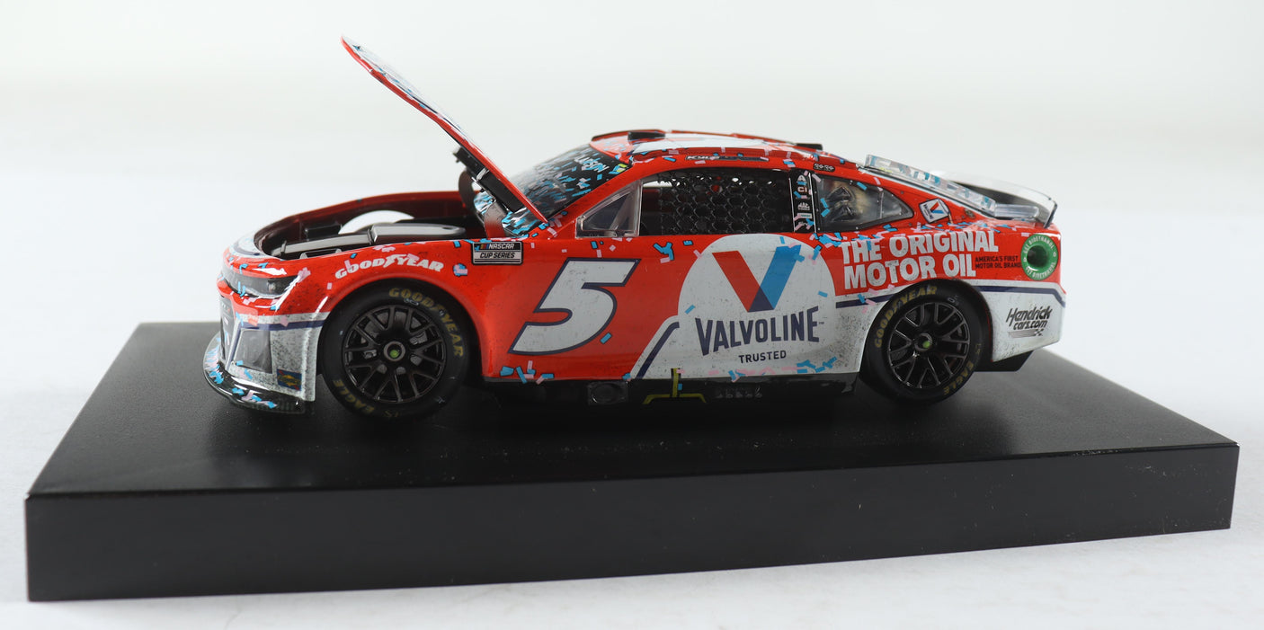Kyle Larson Autographed Raced 2022 Valvoline Homestead Win 1:24 Diecast | COA
