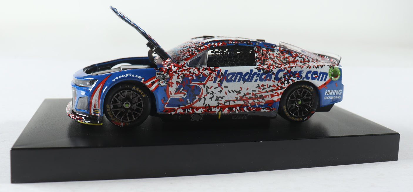Kyle Larson Signed 2023 Richmond Win Diecast Car 1:24 | HendrickCars.com Raced Version (Limited Edition)