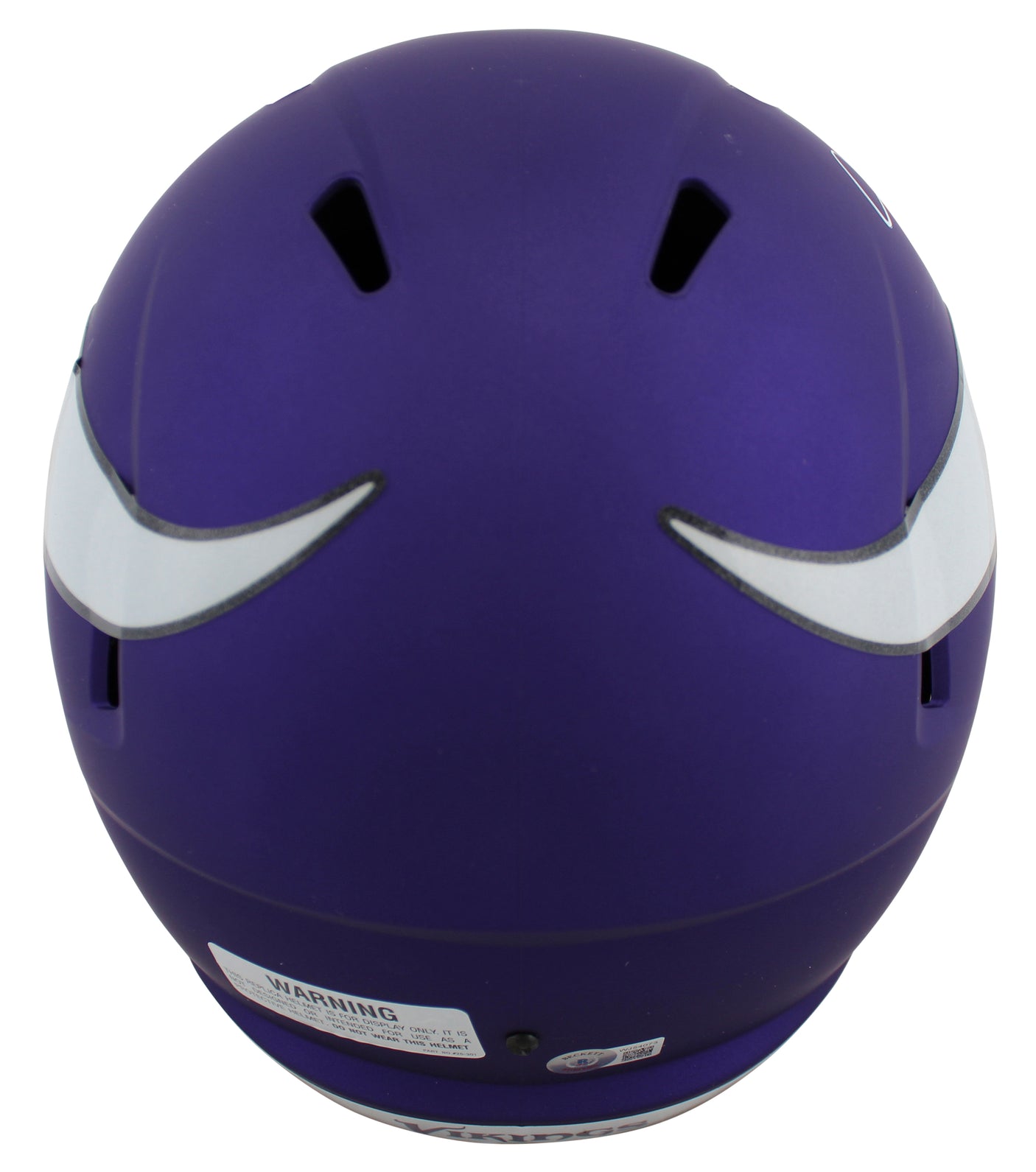 Vikings Justin Jefferson Authentic Signed Full Size Speed Rep Helmet BAS Witness