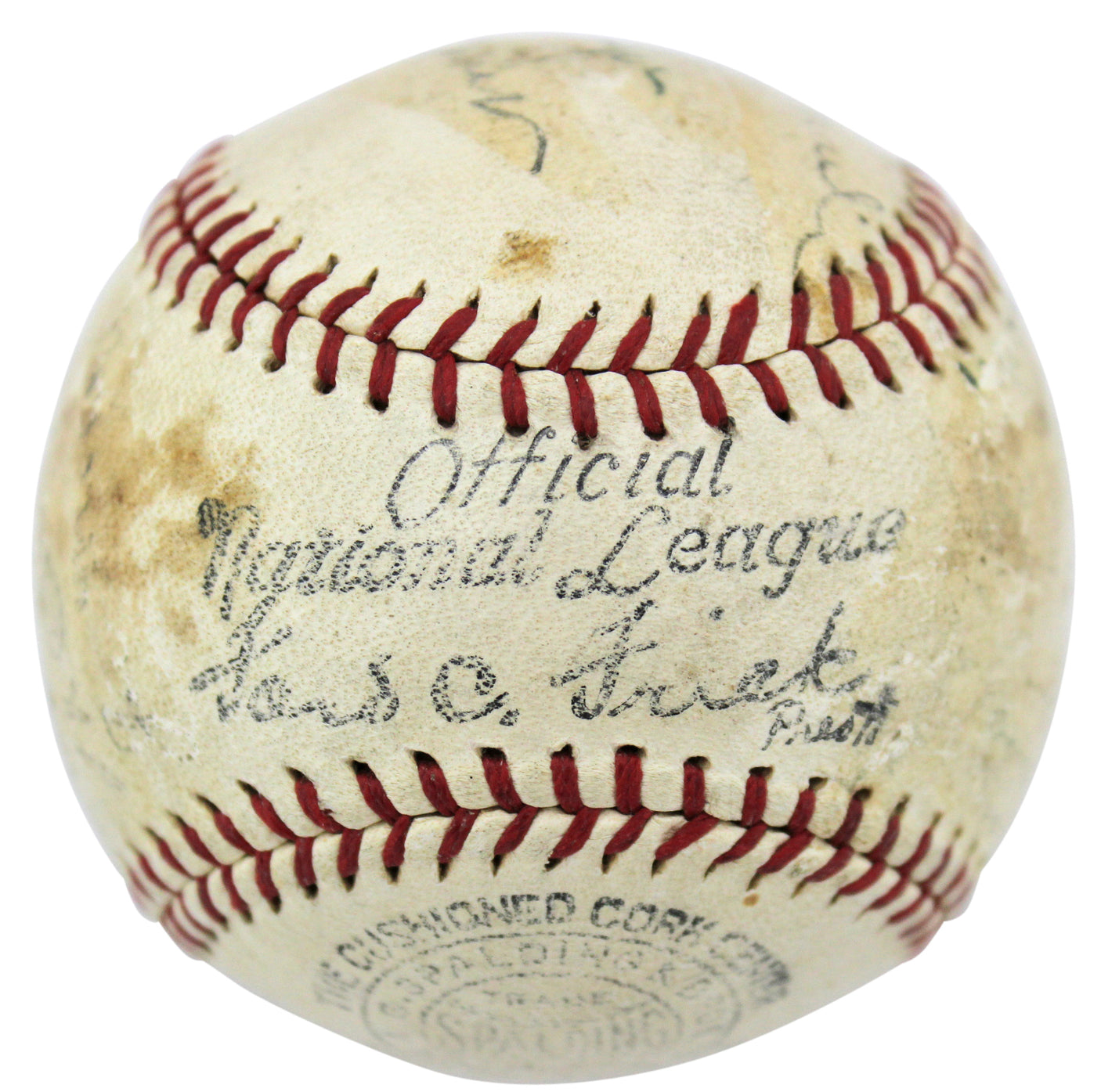 1935 Nl All Stars (22) Signed Onl Baseball Ott Medwick Hubbell Waner PSA #S02327