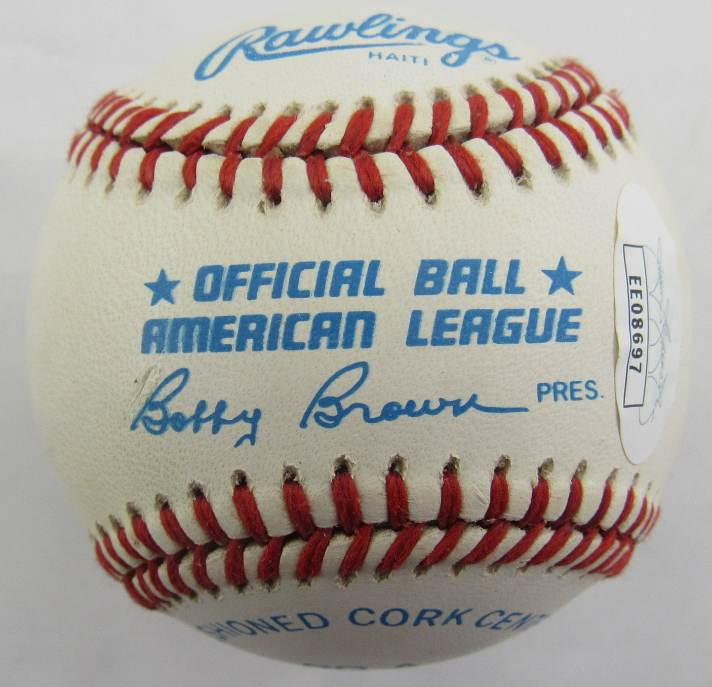 Allie Reynolds Signed Auto Autograph Rawlings Baseball JSA EE08697