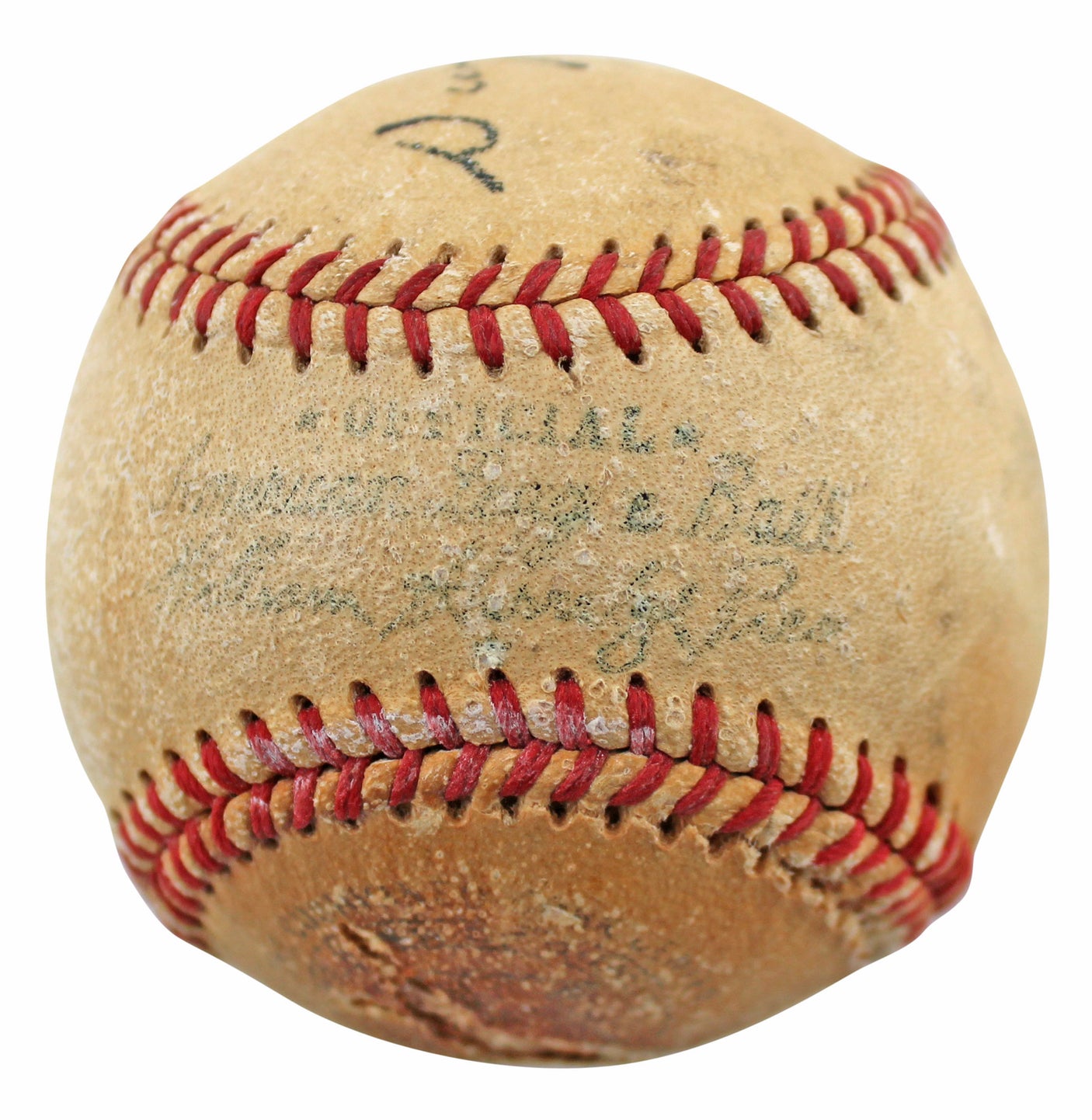 Dwight D. Eisenhower Authentic Signed WIlliam Harridge Oal Baseball BAS & PSA