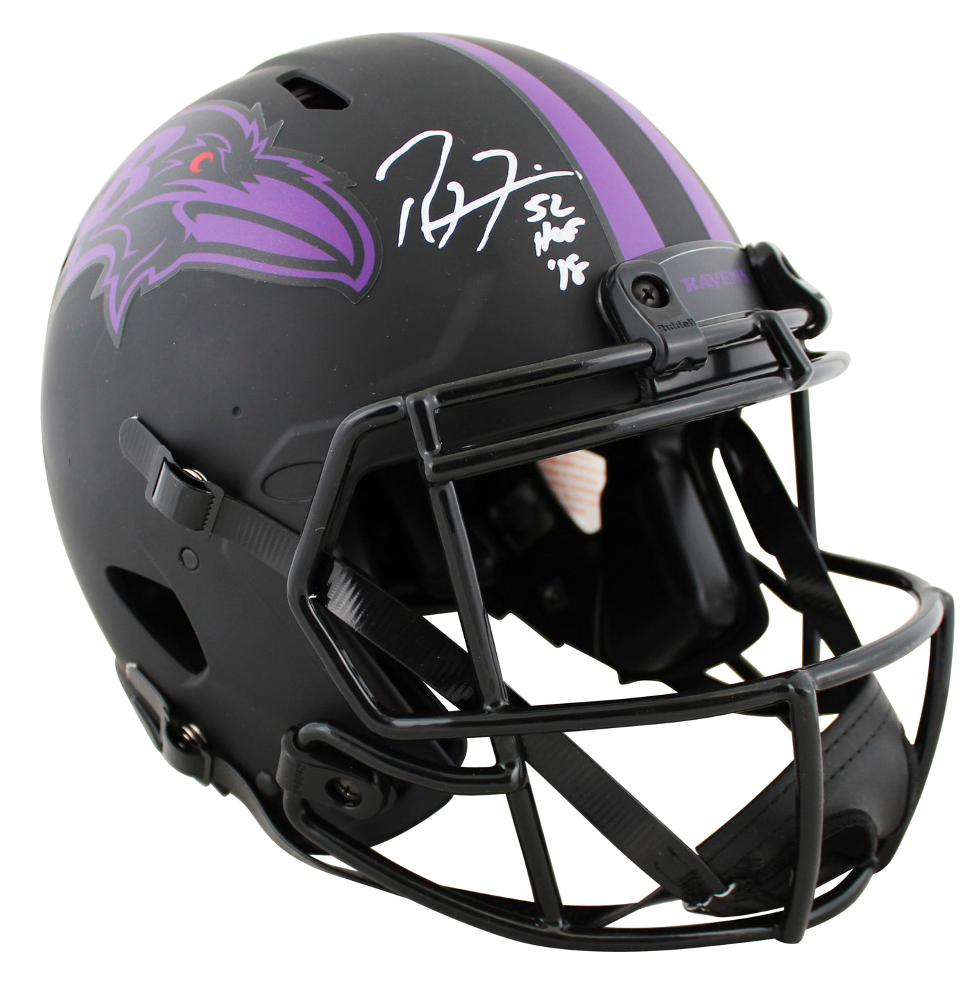 Ravens Ray Lewis & Ed Reed "HOF" Signed Eclipse F/S Speed Proline Helmet BAS