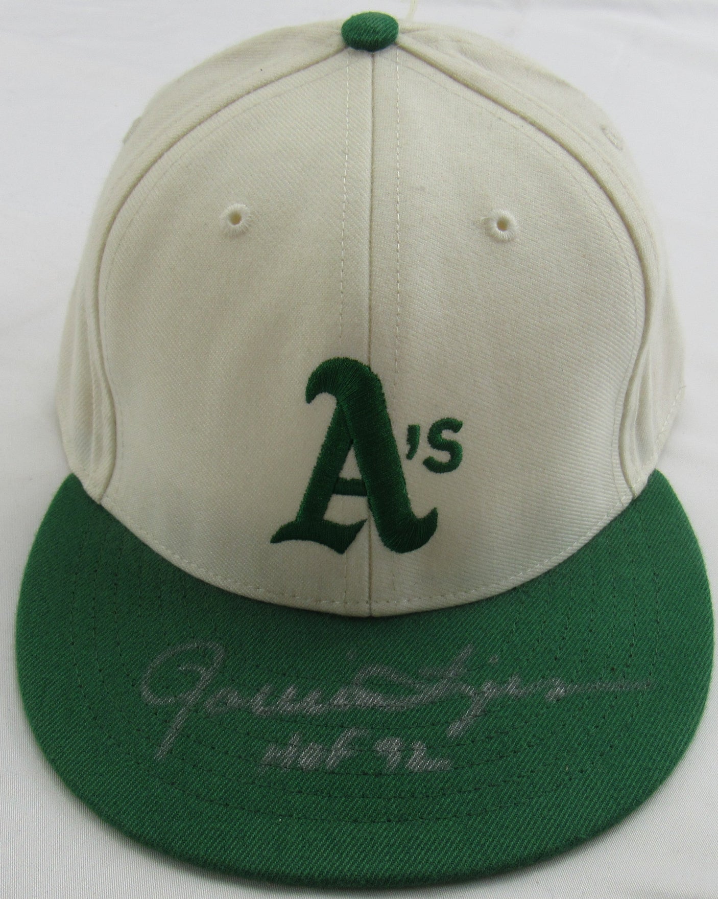 Rollie Fingers Signed A's Athletics Auto Hat JSA CI59548