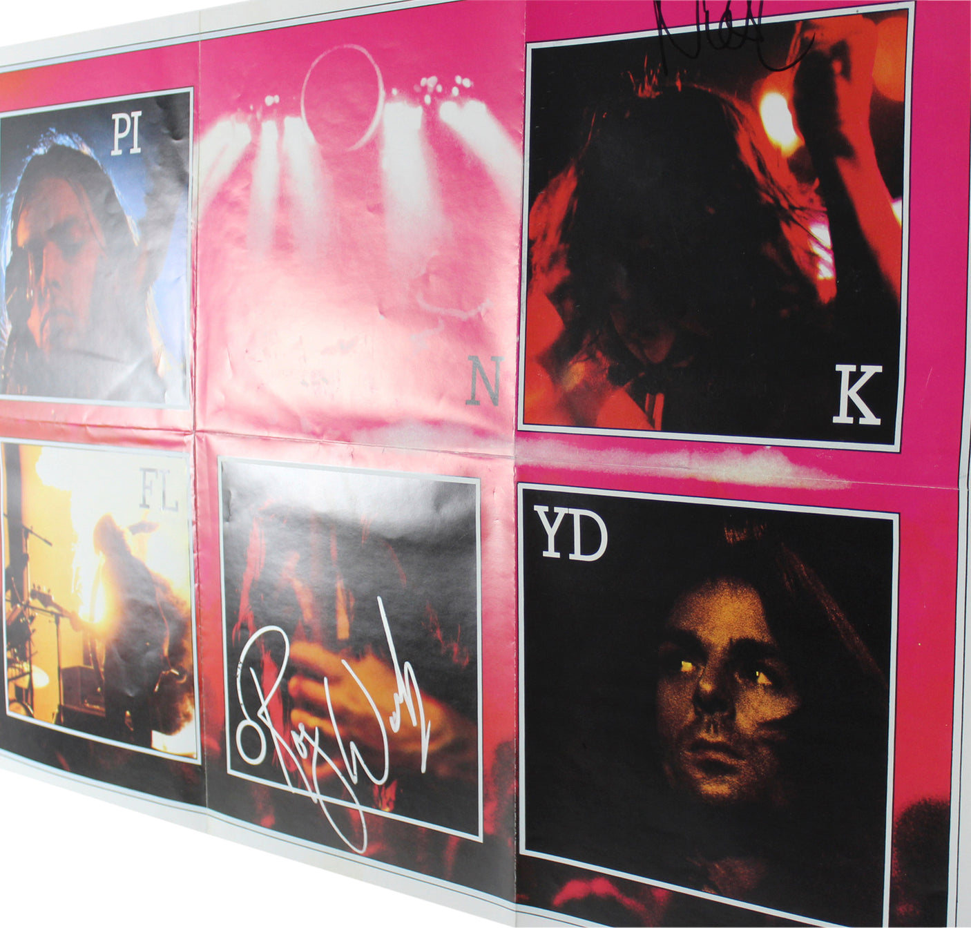 Roger Waters & Nick Mason Pink Floyd Authentic Signed 20x30 Poster BAS #A71928