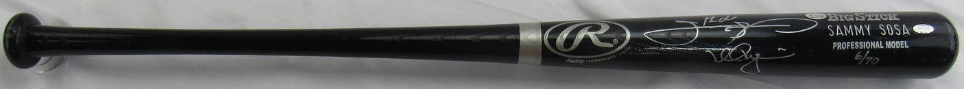 Sammy Sosa and Mark McGwire Dual Signed Rawlings Baseball Bat MLB Holo