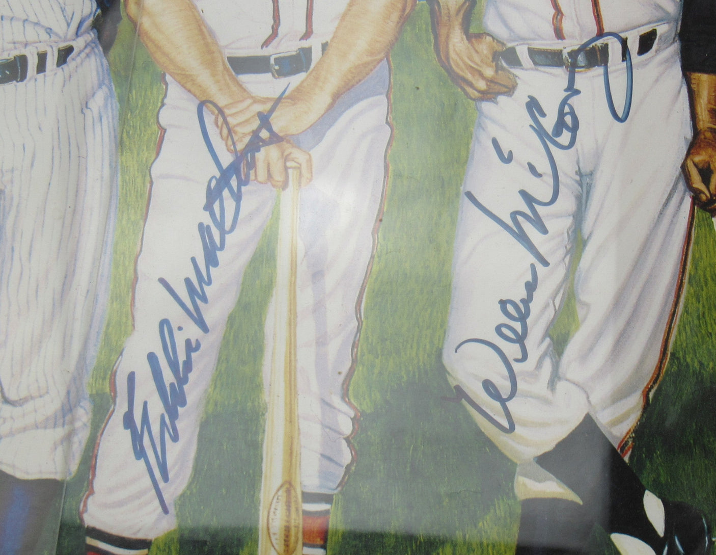 500 Home Run Club Signed Poster JSA LOA ZZ29119 - Mickey Mantle + 8 Others.