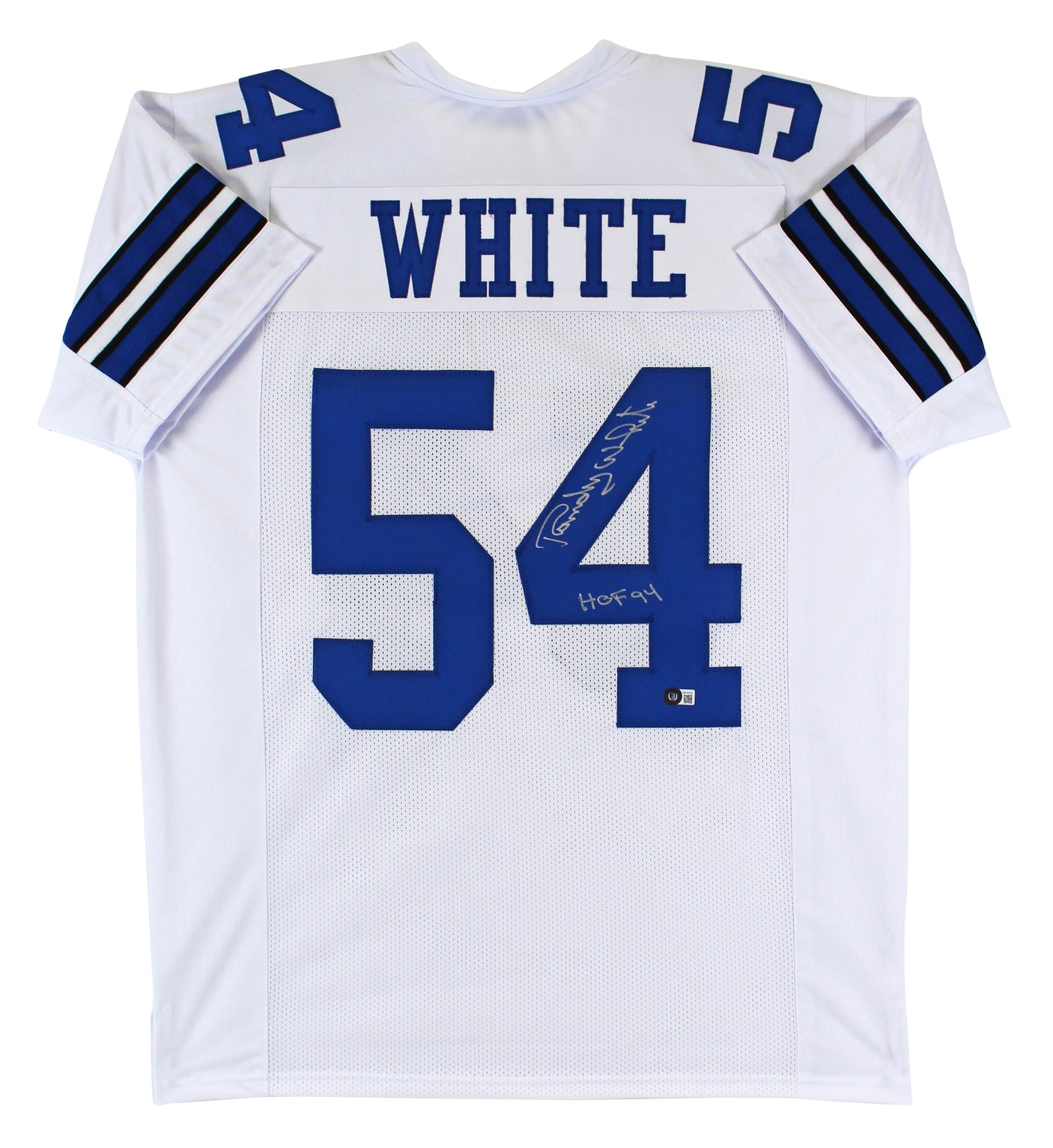 Randy White "HOF 94" Authentic Signed White Pro Style Jersey BAS Witnessed